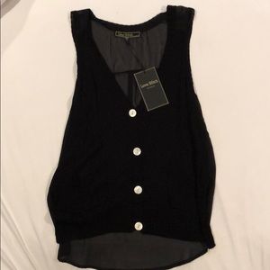 NWT Love Stitch Sleeveless Knit Top Size S